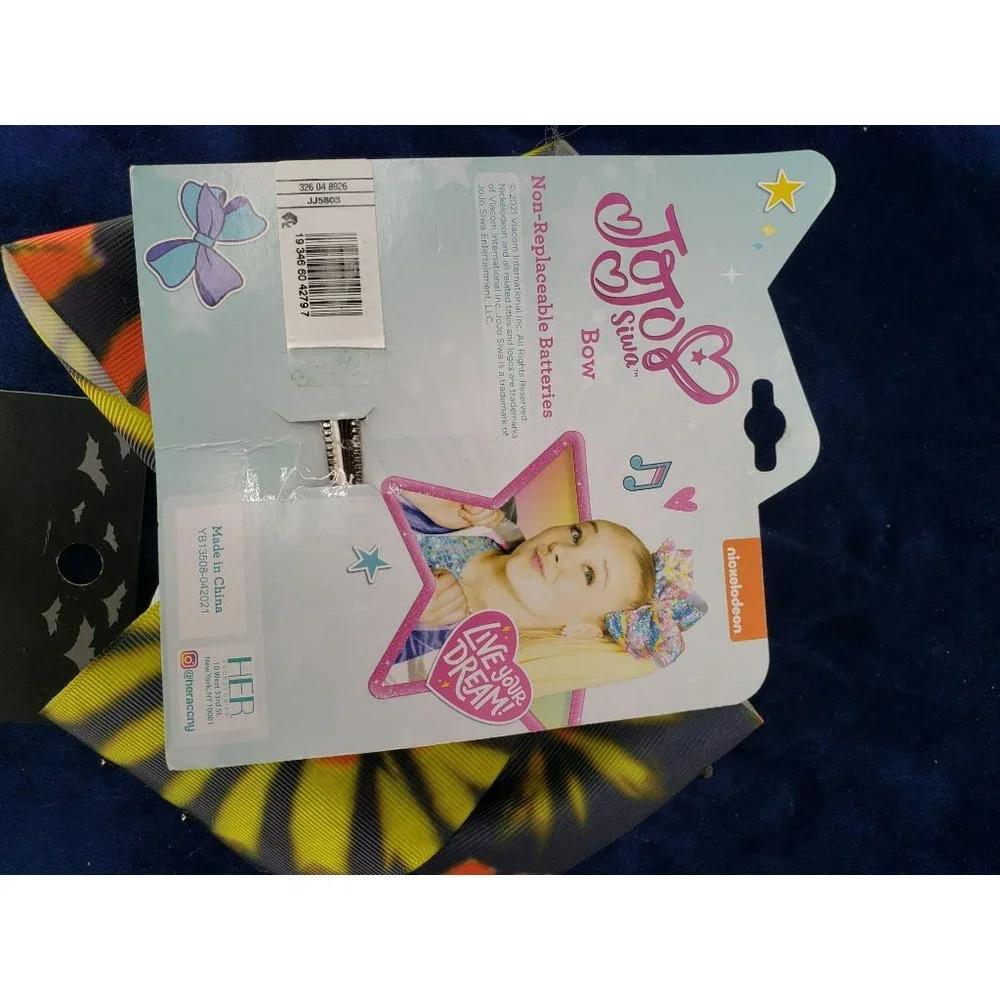 Jojo Siwa‎ Girls' Nickelodeon Tie-Dye Candy Corn Bow Hair Clip Barrettes